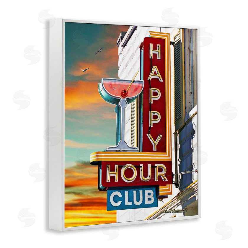 Larry Grossman | Happy Hour Club Sign