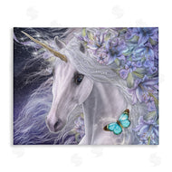 Laurie Prindle | Lillicorn Purple Floral Unicorn