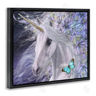 Laurie Prindle | Lillicorn Purple Floral Unicorn