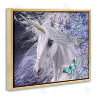 Laurie Prindle | Lillicorn Purple Floral Unicorn