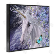 Laurie Prindle | Lillicorn Purple Floral Unicorn