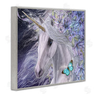Laurie Prindle | Lillicorn Purple Floral Unicorn