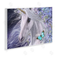 Laurie Prindle | Lillicorn Purple Floral Unicorn