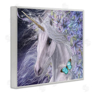 Laurie Prindle | Lillicorn Purple Floral Unicorn
