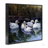 Ziwei Li | Five Ducks in Pond
