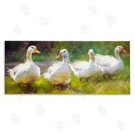 Ziwei Li | Ducks by River Painting