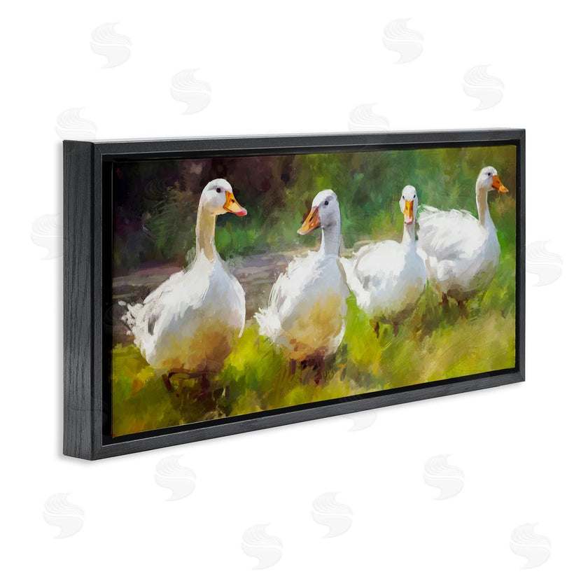Ziwei Li | Ducks by River Painting