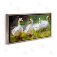 Ziwei Li | Ducks by River Painting