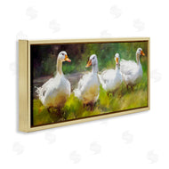 Ziwei Li | Ducks by River Painting