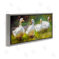 Ziwei Li | Ducks by River Painting