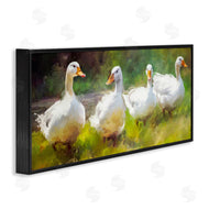 Ziwei Li | Ducks by River Painting