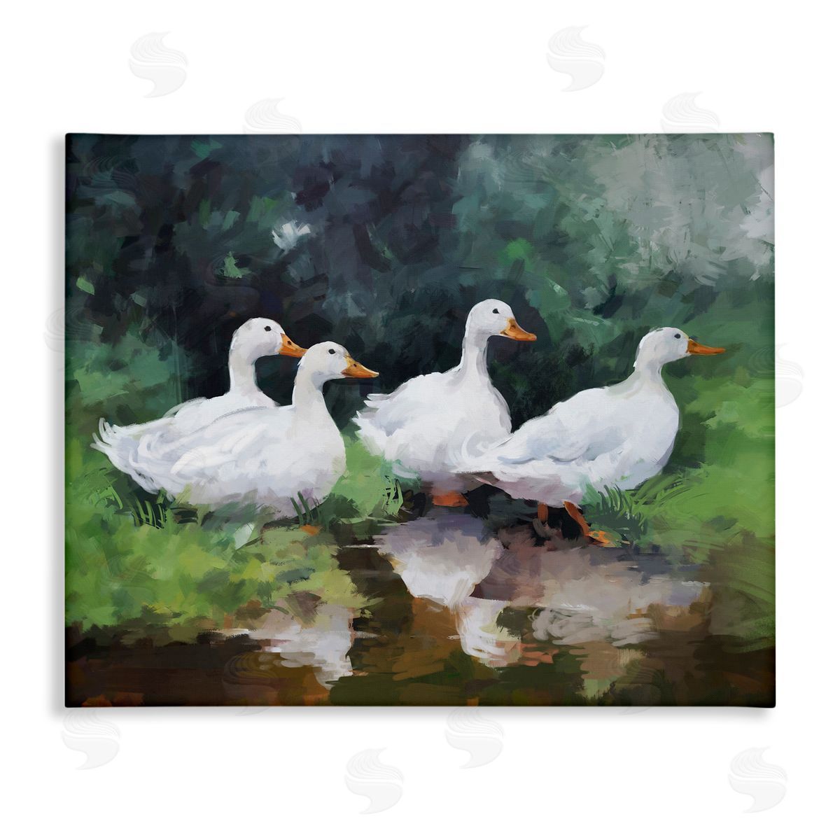 Ziwei Li | White Ducks Landscape