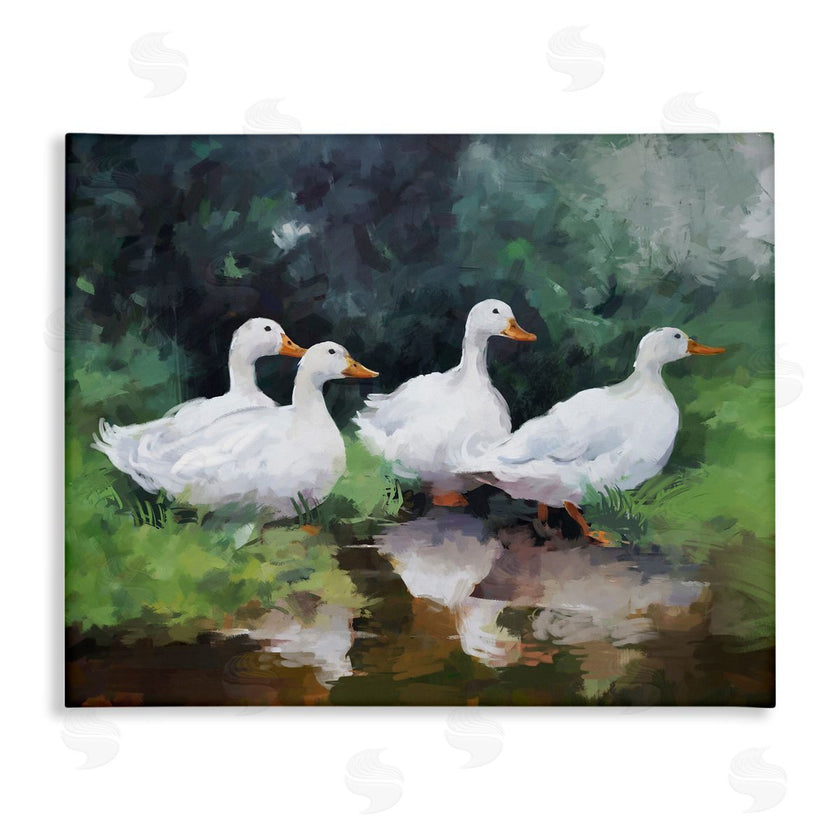 Ziwei Li | White Ducks Landscape