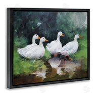 Ziwei Li | White Ducks Landscape
