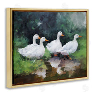 Ziwei Li | White Ducks Landscape
