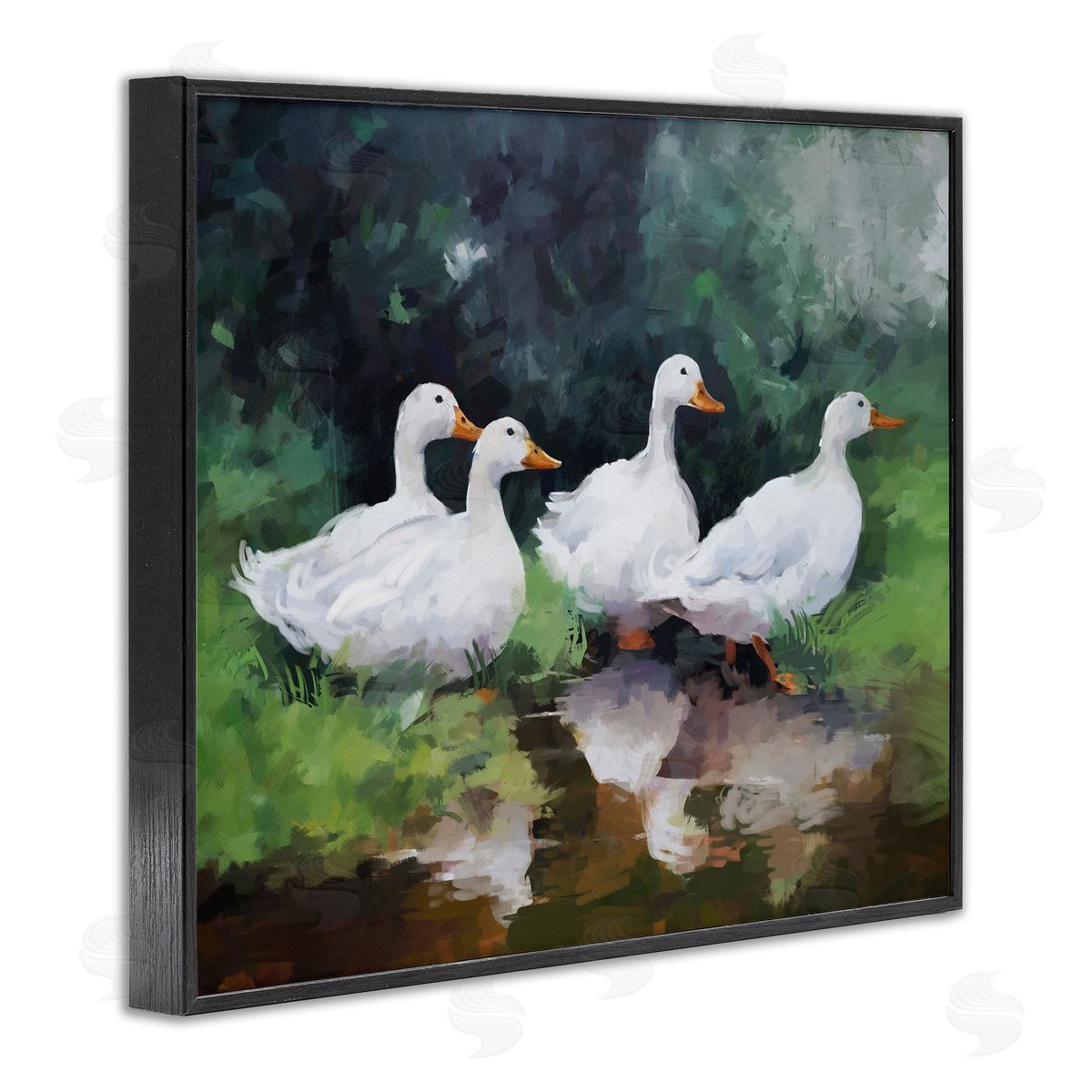 Ziwei Li | White Ducks Landscape