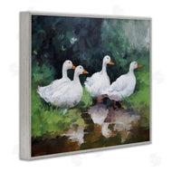 Ziwei Li | White Ducks Landscape