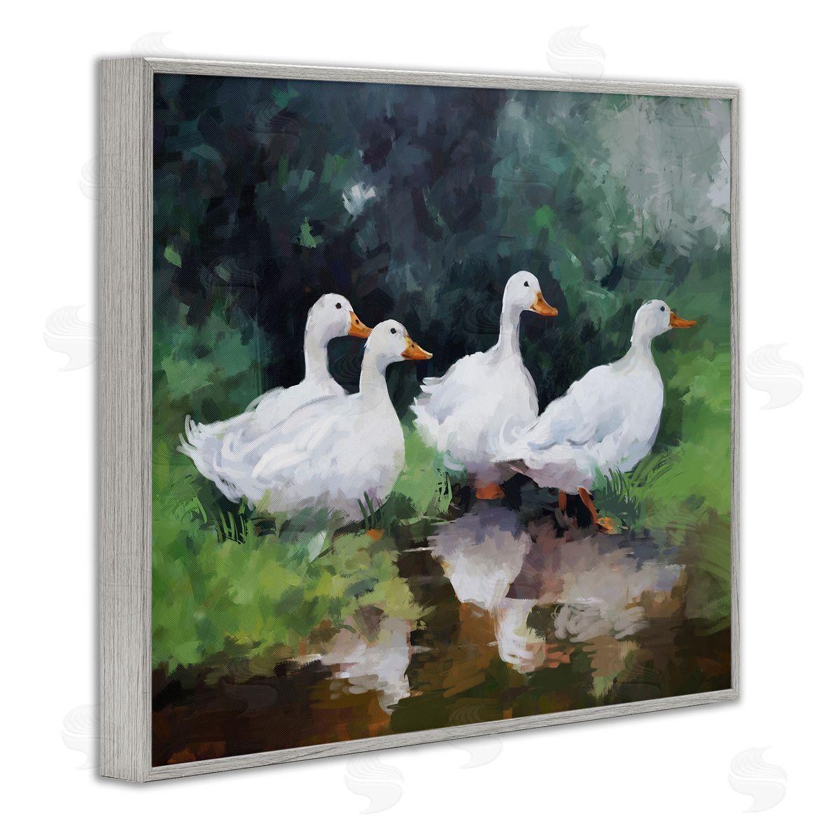 Ziwei Li | White Ducks Landscape