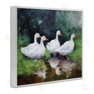 Ziwei Li | White Ducks Landscape