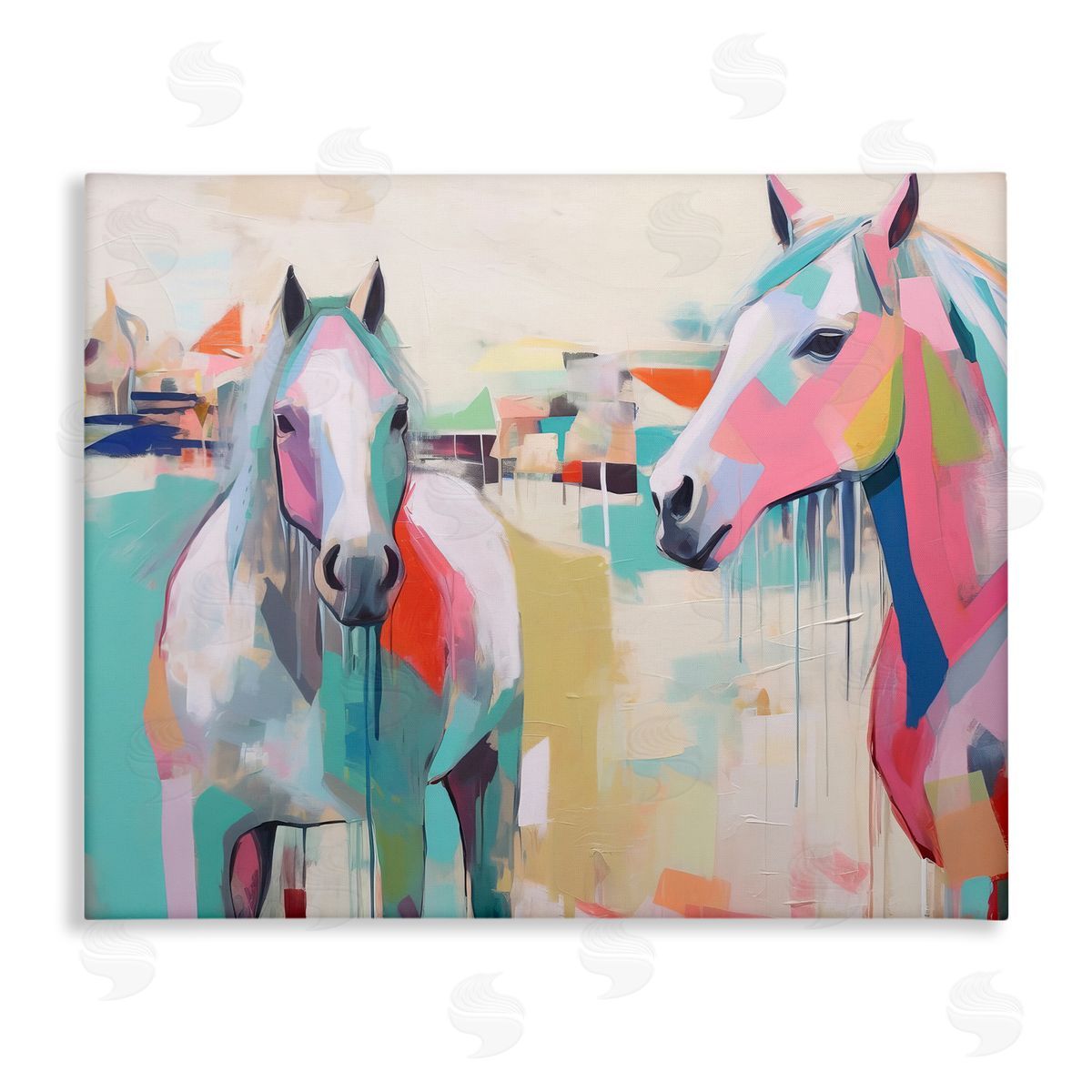 Irena Orlov | Abstract Pastel Horses