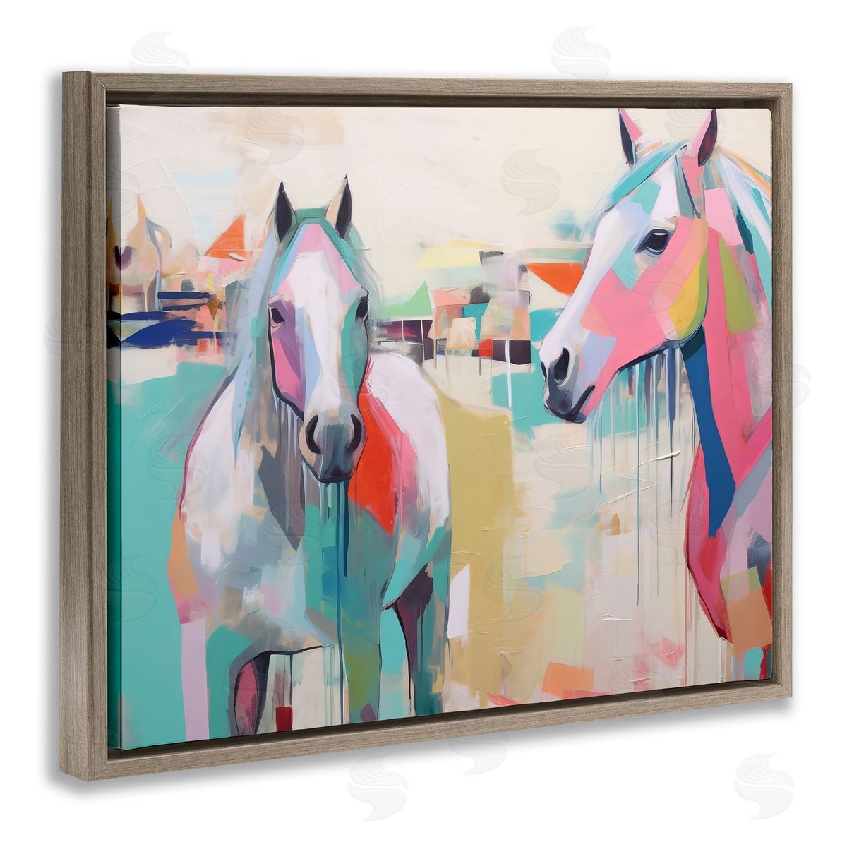 Irena Orlov | Abstract Pastel Horses
