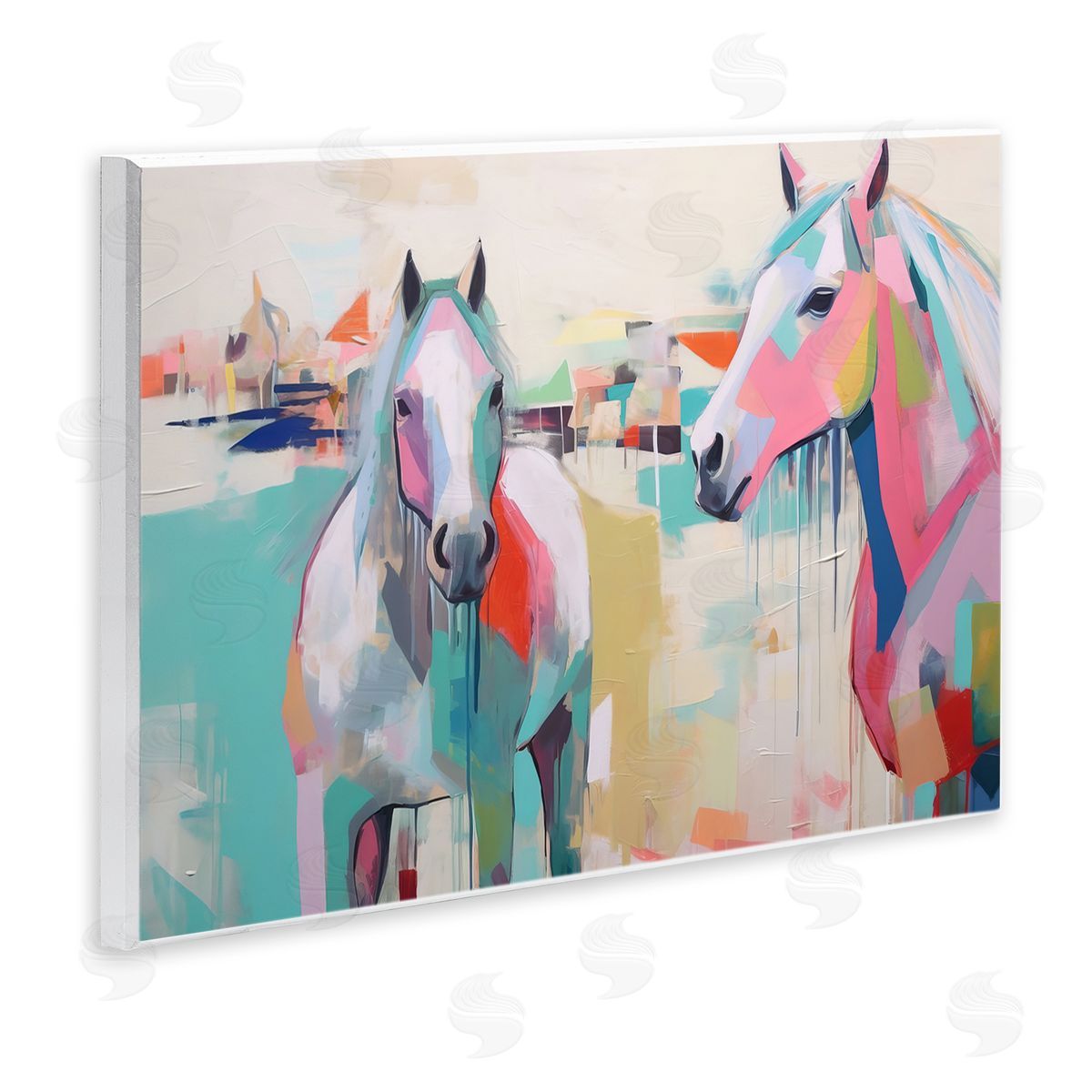 Irena Orlov | Abstract Pastel Horses