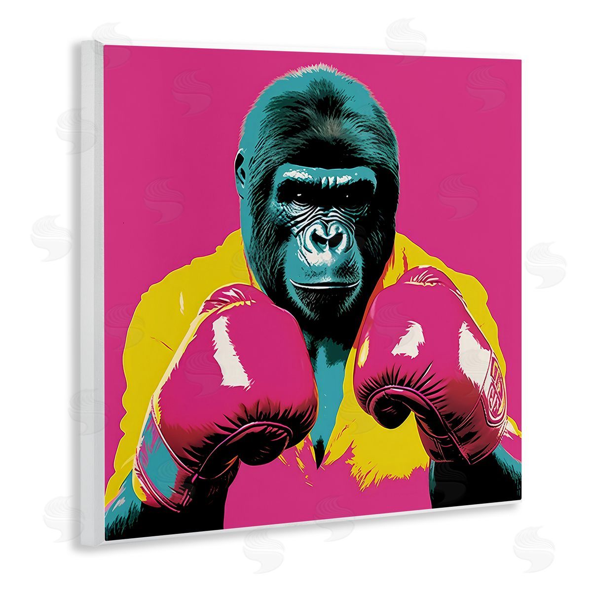 Irena Orlov Gorilla Boxing Portrait Wall Plaque Artside_