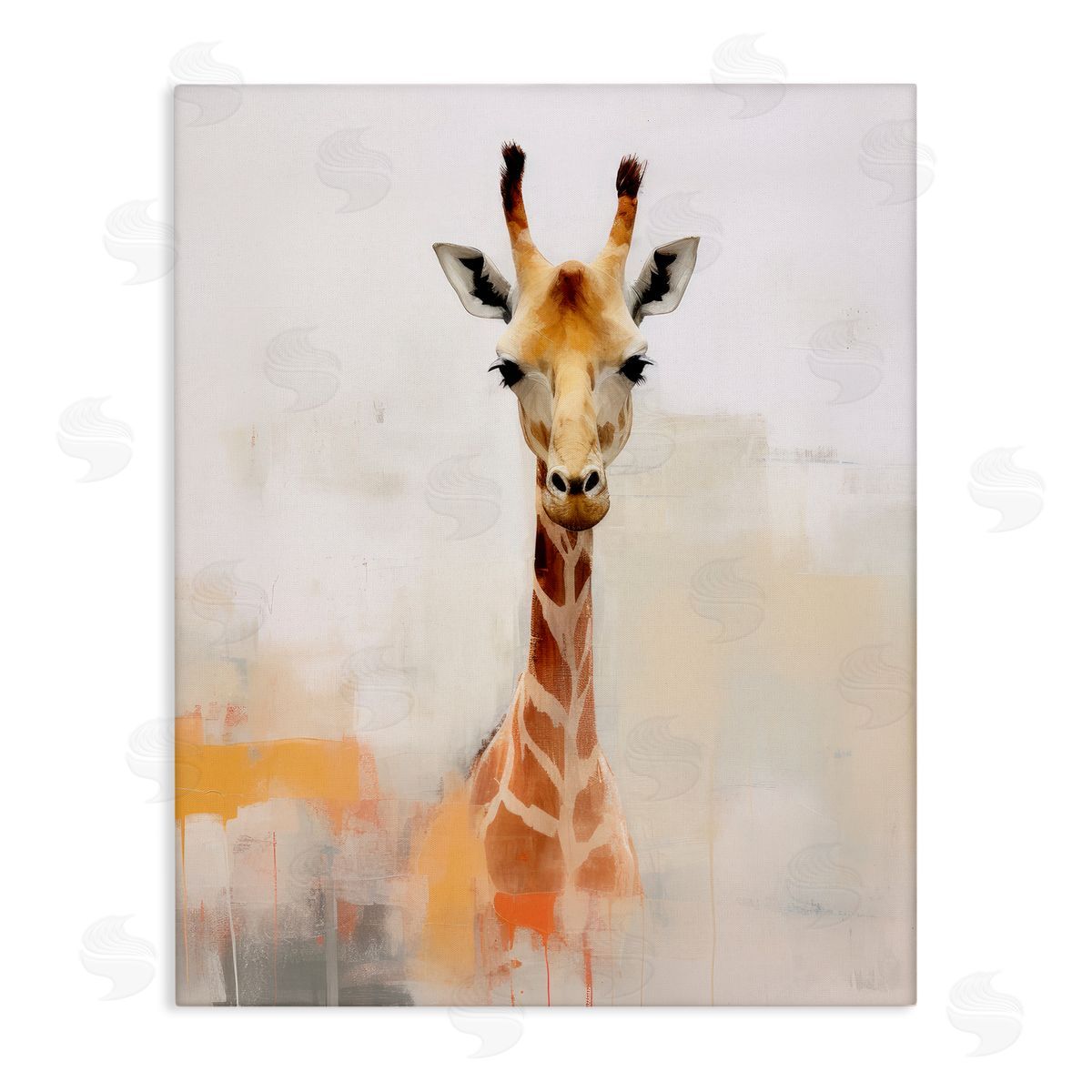 Irena Orlov Modern Giraffe Portrait Canvas Wall Art