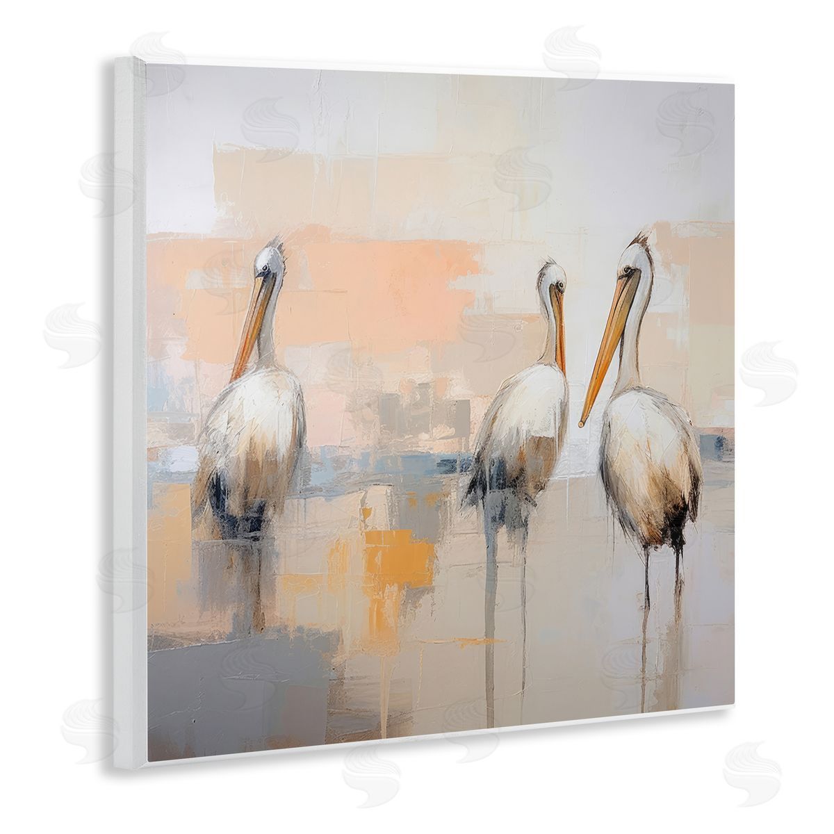 Irena Orlov Modern Pelicans Trio Wall Plaque Artside_