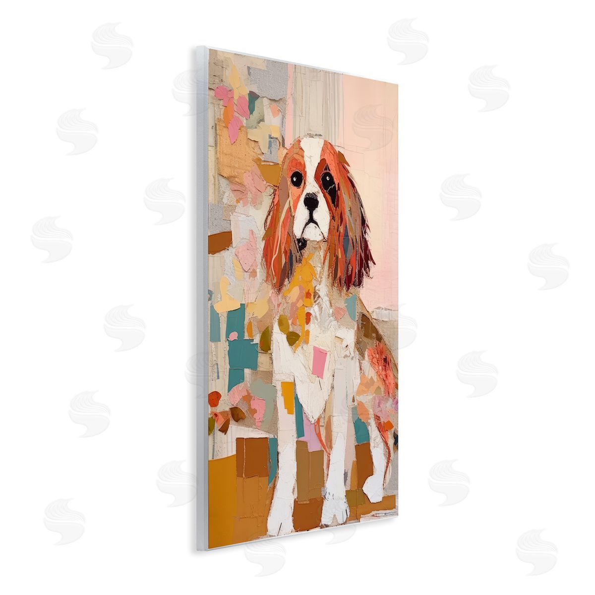 Irena Orlov Spaniel Dog Abstraction Wall Plaque Artside_