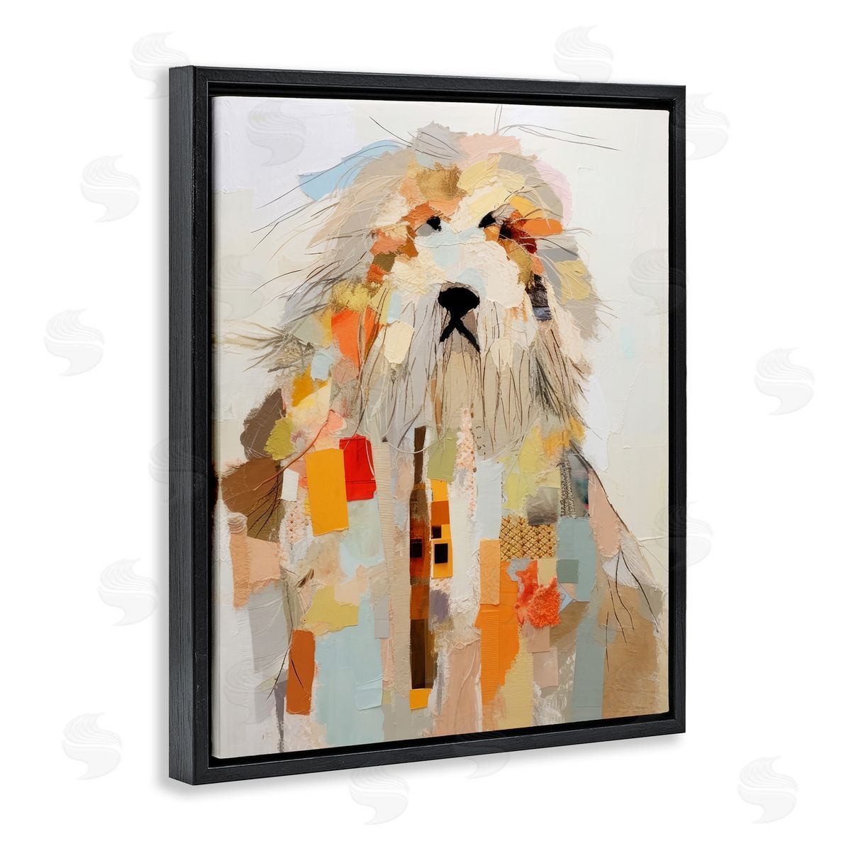 Irena Orlov Modern Pet Collage Black Floater Frame Canvas Artside_