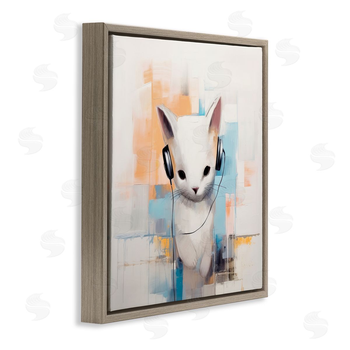 Irena Orlov | Cat with Headphones Abstract
