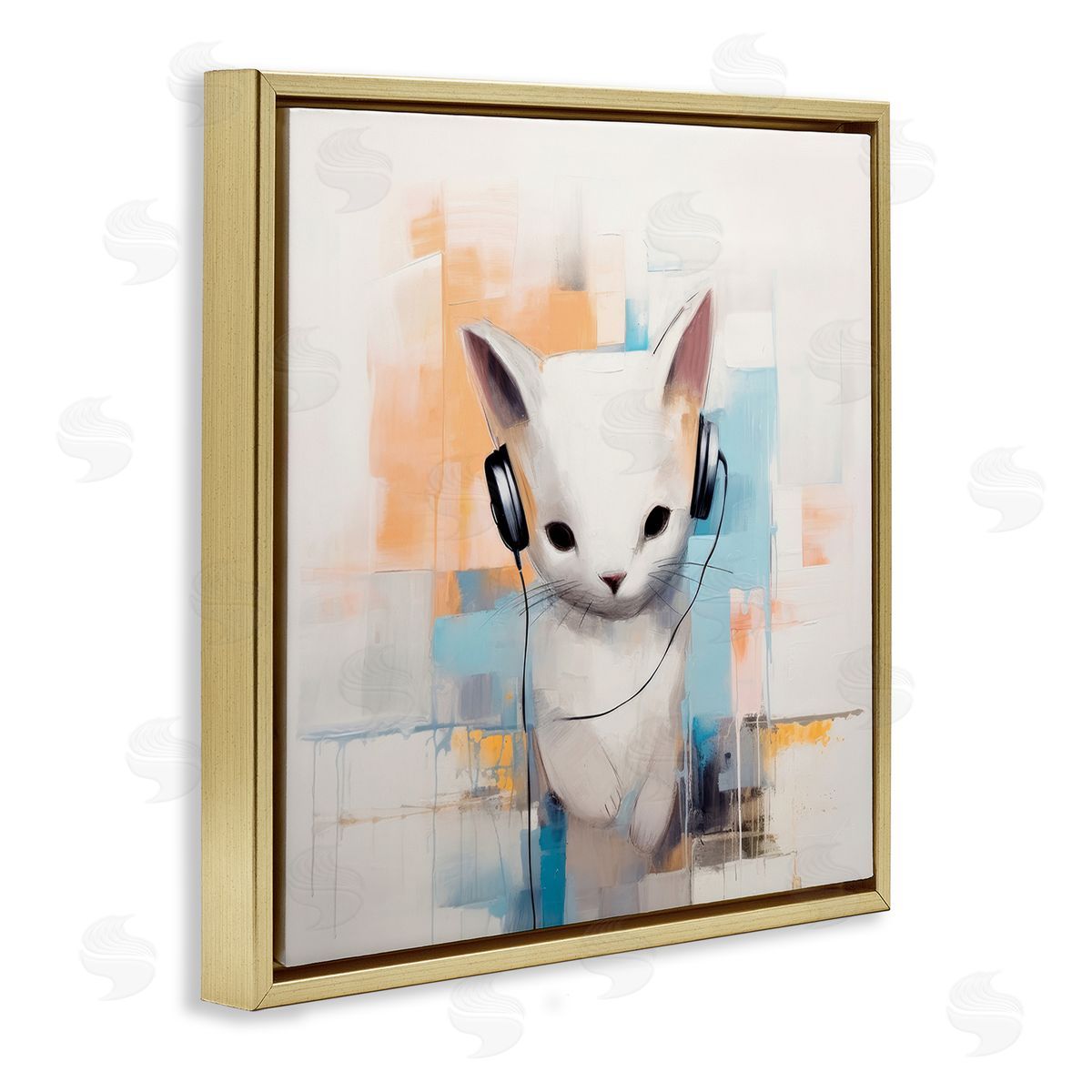Irena Orlov | Cat with Headphones Abstract