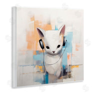 Irena Orlov | Cat with Headphones Abstract