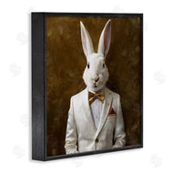 Roozbeh | White Rabbit in Suit