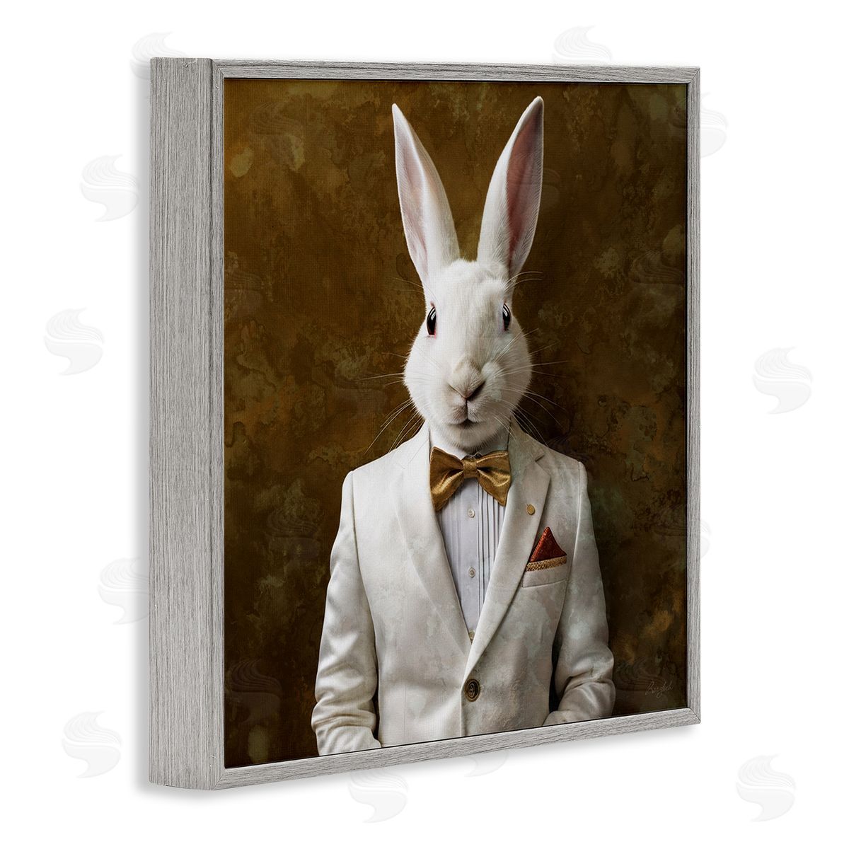Roozbeh | White Rabbit in Suit