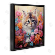 Roozbeh | Kitten in Flower Meadow