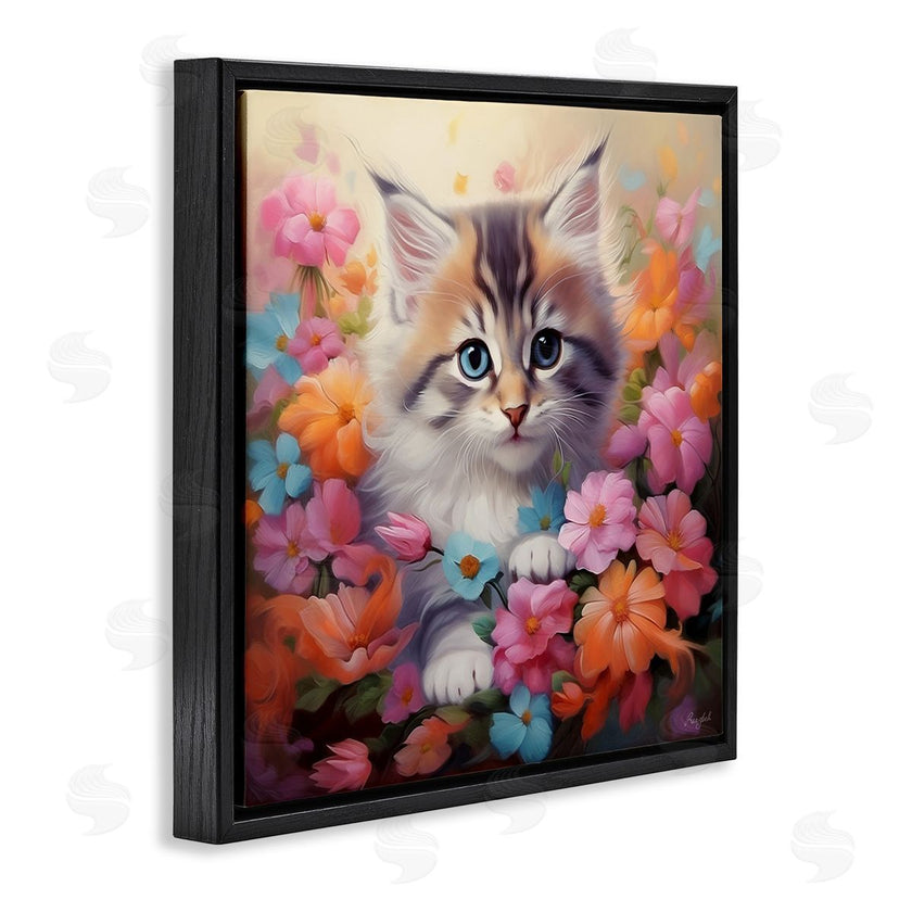 Roozbeh | Kitten in Flower Meadow
