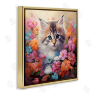 Roozbeh | Kitten in Flower Meadow