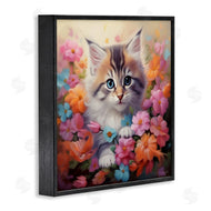 Roozbeh | Kitten in Flower Meadow