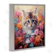 Roozbeh | Kitten in Flower Meadow