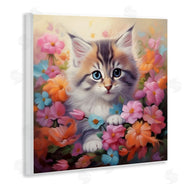 Roozbeh | Kitten in Flower Meadow