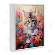 Roozbeh | Kitten in Flower Meadow
