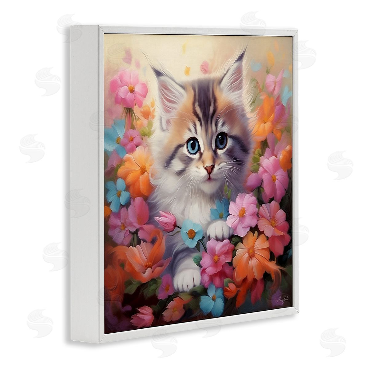 Roozbeh | Kitten in Flower Meadow