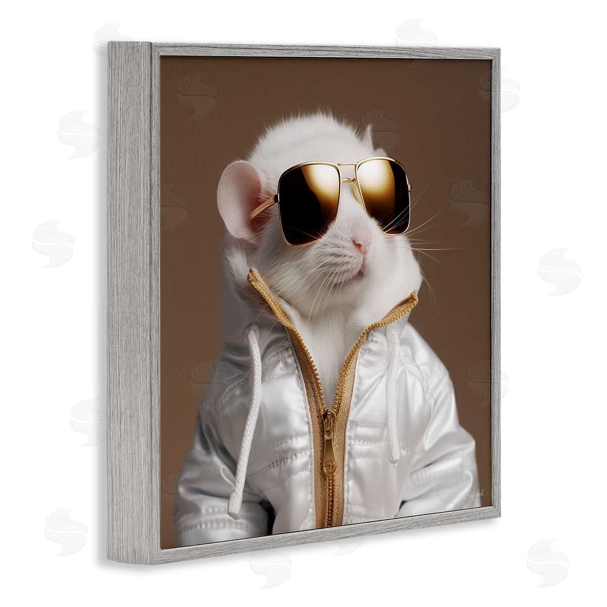 Roozbeh | Fashionable White Mouse