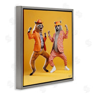 Roozbeh | Dancing Foxes on Yellow