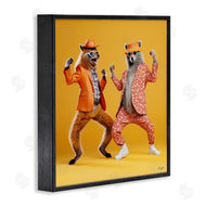 Roozbeh | Dancing Foxes on Yellow