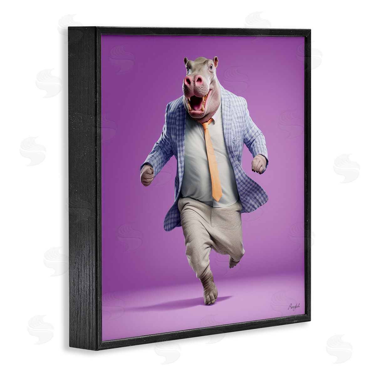 Roozbeh | Dancing Hippo on Purple