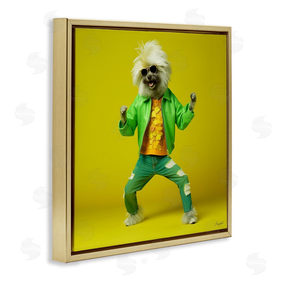 Roozbeh | Dancing Dog in Green