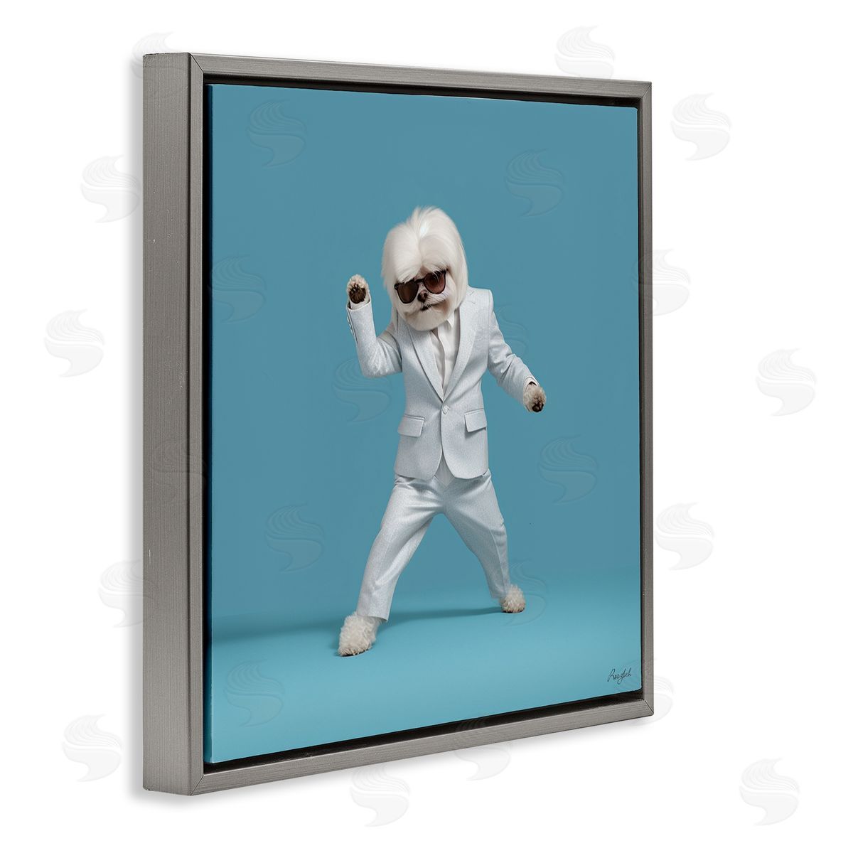 Roozbeh | Dog Dancing on Blue